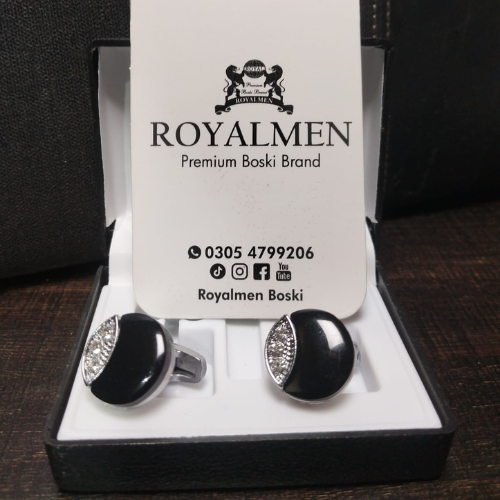 Black & Silver Studs.
