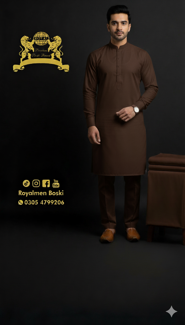 Royal Men Color – Chocolate Brown – Premium Wash & Wear -786