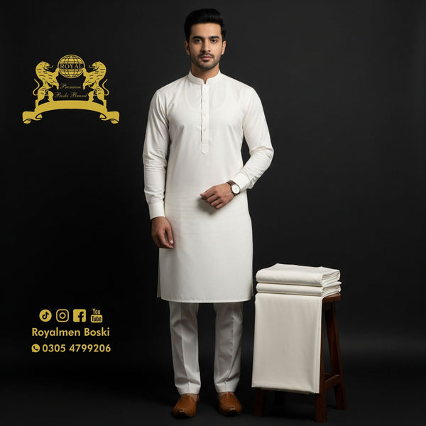 Royal Men Off White – Premium Wash & Wear -786