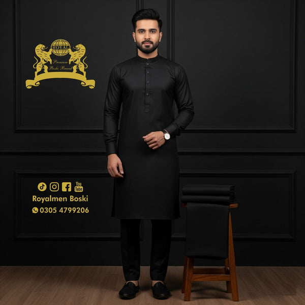 Royal Men Jet Black – Premium Wash & Wear - 447