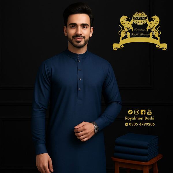 Royal Men Navy Blue – Premium Wash & Wear (1213)